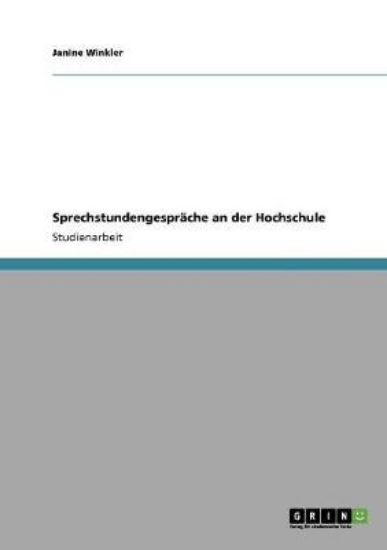 Picture of Sprechstundengesprache an der Hochschule
