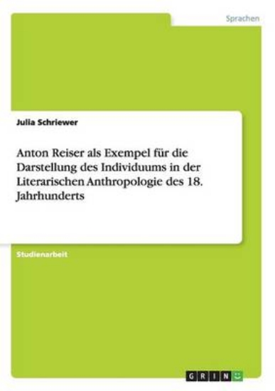 Picture of Anton Reiser als Exempel fur die Darstellung des I
