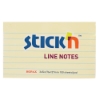 Picture of Adhesive Pads With Lines 76mm x 127mm Yellow Each