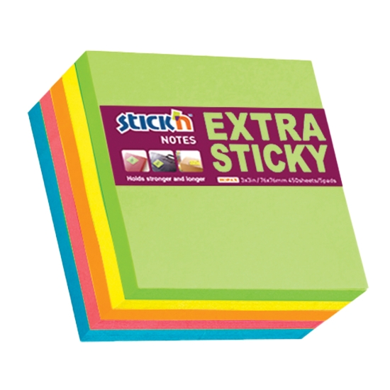 Picture of Adhesive Notes: Ultra 76mm X 76mm Assorted Each