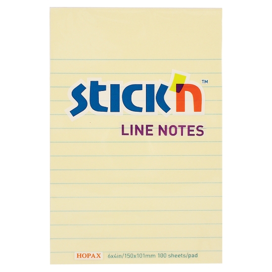 Picture of Adhesive Pads With Lines 150mm x 101mm Yellow Each