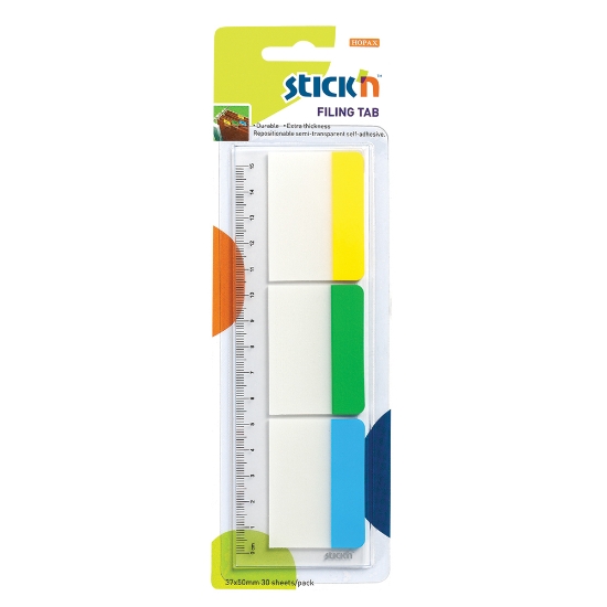 Picture of Adhesive Filling Tabs: 37mm X 50mm Repositional 3