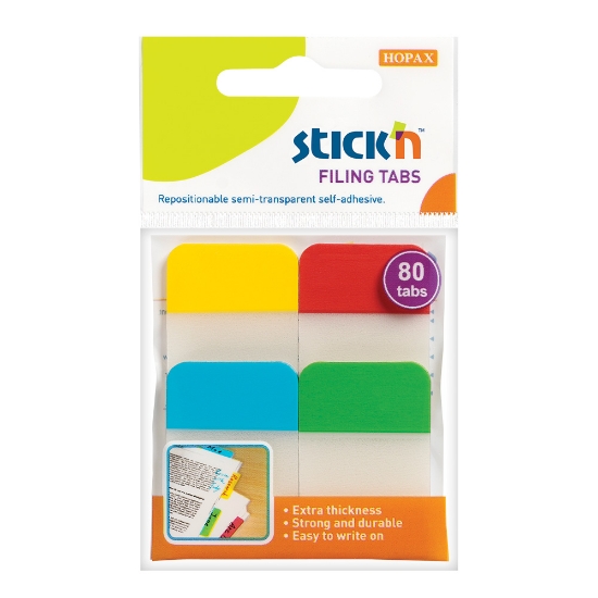 Picture of Adhesive Filling Tabs: 38mm X 25mm Repositional 4