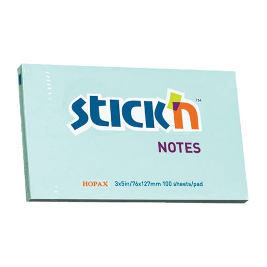 Picture of Adhesive Notes: 76mm X 127mm Pastel Blue Pkt-12