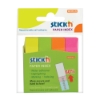 Picture of Adhesive Paper Index Tabs: 50mm X 12mm Neon 4 Pads