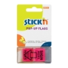 Picture of Adhesive Pop-Up Flags Printed: Sign Here Pink Box-