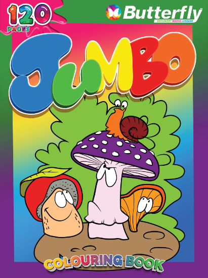 Picture of Butterfly Butterfly Colouring Book - Jumbo (120 Pa