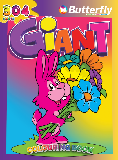 Picture of Butterfly Butterfly Colouring Book - Giant (304 Pa