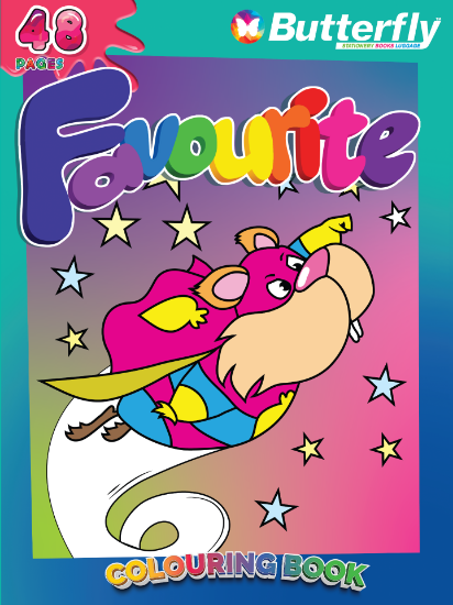 Picture of Butterfly Butterfly Colouring Book - Favourite (48