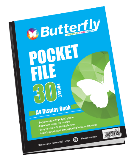 Picture of Butterfly Pocket File - A4 50µm 30 Pocket Display