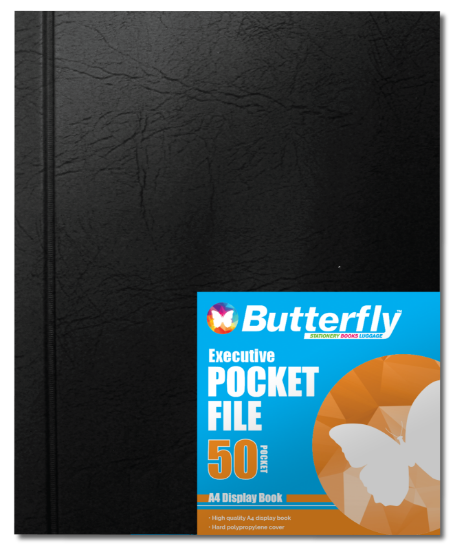 Picture of Butterfly Executive Pocket File - A4 50µm 50 Pocke