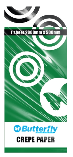 Picture of Butterfly Crepe Paper - 1 Sheet (2Mx500Mm) Green C