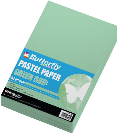 Picture of Butterfly Paper - A4 80gsm Pastel - Reams 500 (Gre