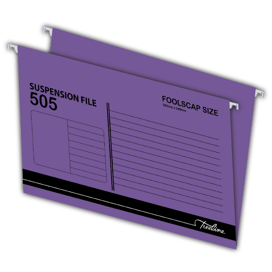 Picture of Suspension Files: Foolscap 505 Violet Box-25