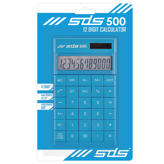 Picture of Calculator 12 Digit Sky Blue