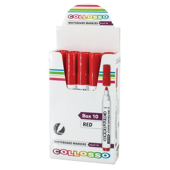 Picture of Collosso Whiteboard Markers Bullet Point Red Box-1