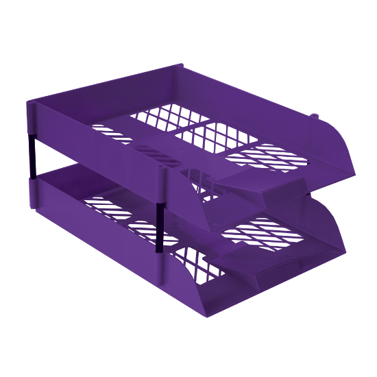 Picture of Desk Letter Trays: 2 Trays Including Risers Electr