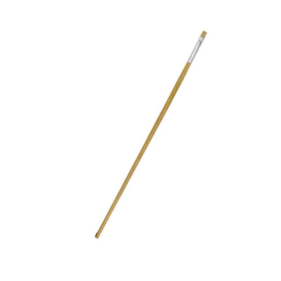 Picture of Paint Brushes: Size 1 Beige Long Handle Flat Synth