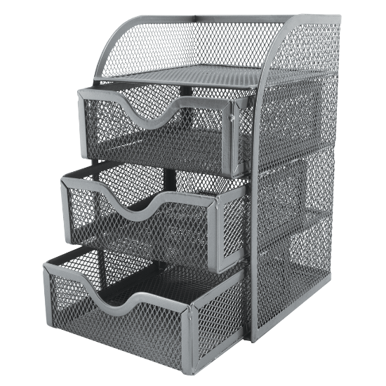 Picture of Wire Mesh Range Mini Desktop Drawer M850 Silver