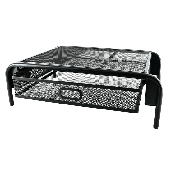 Picture of Wire Mesh Range Monitor Stand 1 Drawer M710 Black