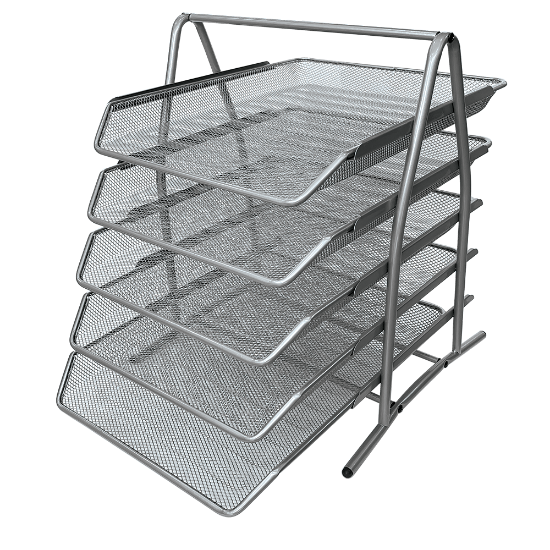 Picture of Wire Mesh Range Magazine Holder M755 5 Tier Silver