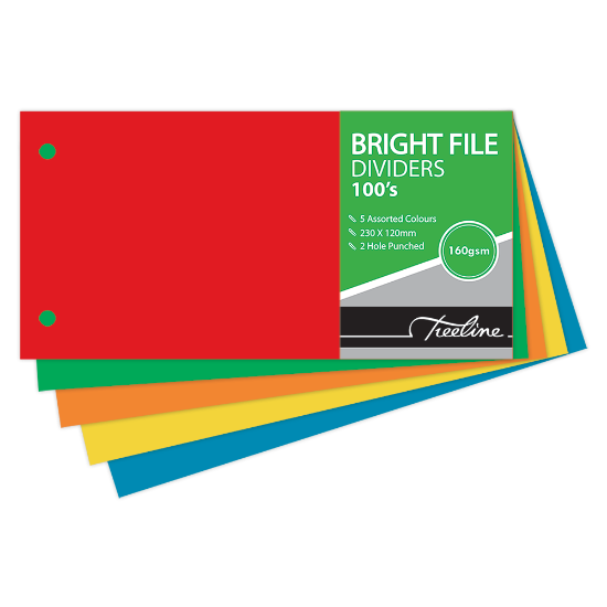 Picture of Dividers: Bright 2 Hole 160gsm Ass