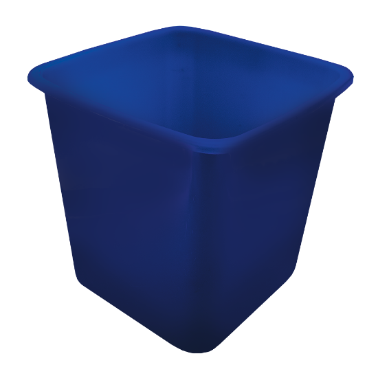 Picture of Waste Bins: 16.5 Litre Square Blue