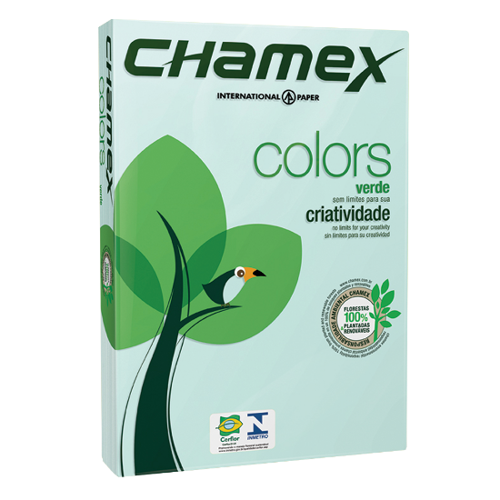 Picture of Paper Chamex Tinted Paper Colour Green Box