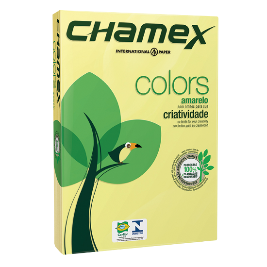 Picture of Paper Chamex Tinted Paper Colour Yellow Box
