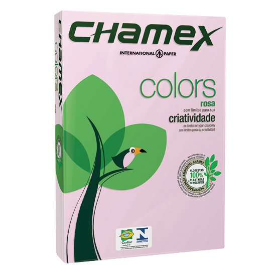Picture of Paper Chamex Tinted Paper Colour Pink Box
