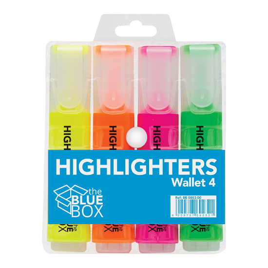 Picture of Bluebox Highlighters Pkt-4