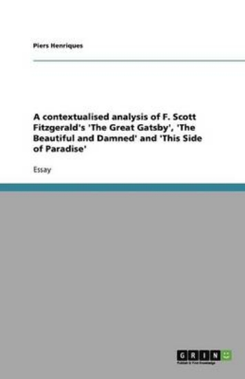 Picture of A contextualised analysis of F. Scott Fitzgerald's
