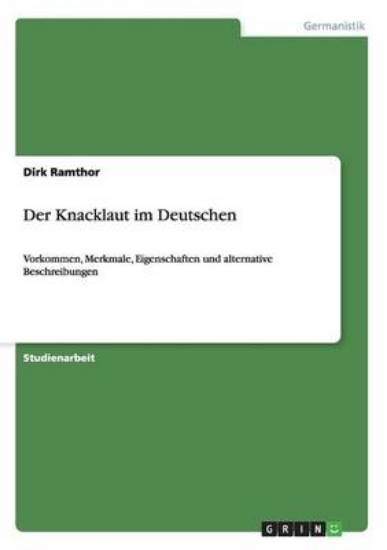 Picture of Der Knacklaut im Deutschen