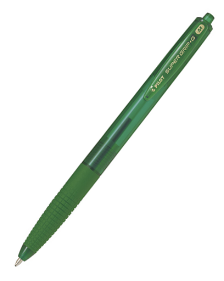 Picture of Super Grip G Retractable Medium Green Box-12
