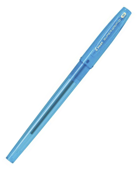 Picture of Super Grip G Medium Point Light Blue Box-12