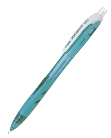Picture of Rexgrip Clutch Pencil 0.7mm Clear Peacock Green Ea