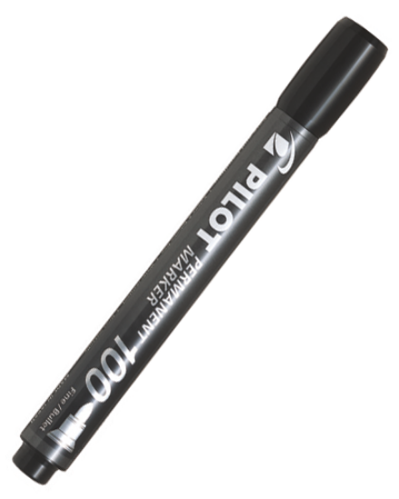 Picture of Super Colour Permanent Marker Bullet Point Black E