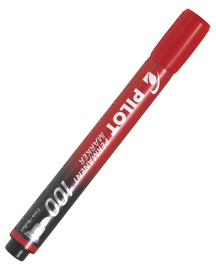 Picture of Super Colour Permanent Marker Bullet Point Red Box