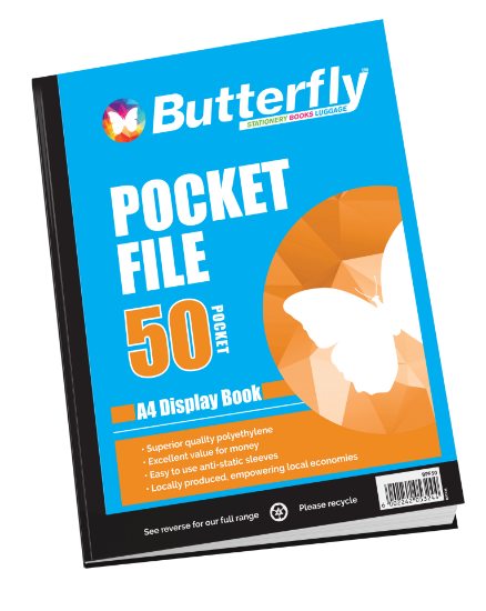 Picture of Butterfly Pocket File - A4 50µm 50 Pocket Display
