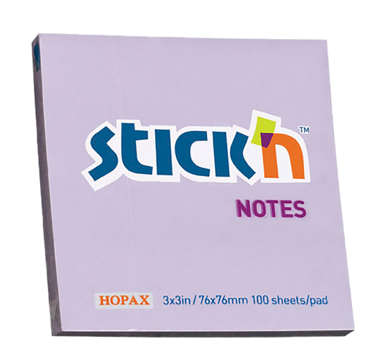 Picture of Adhesive Notes: 76mm X 76mm Pastel Purple Pkt-12